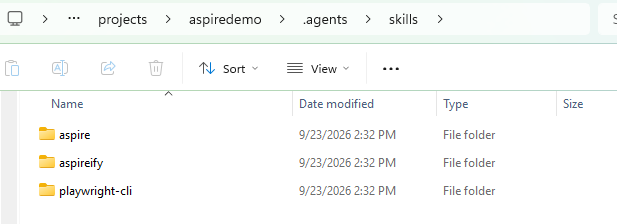 File Explorer - Skills installed